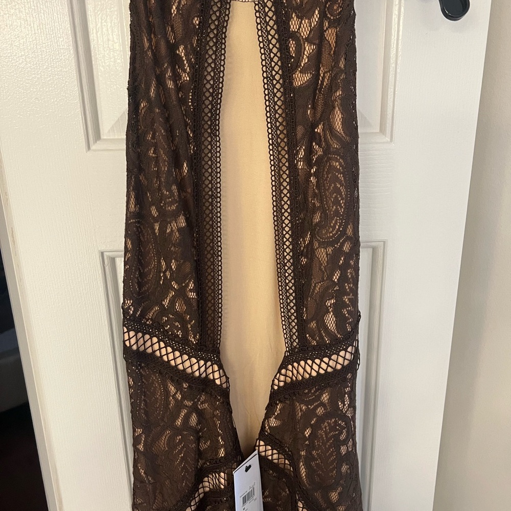 Guess Brown Lace Dress SzM - Picture 12 of 16
